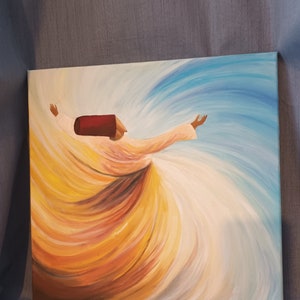 It&#39;s an oil painting of whirling darwaish