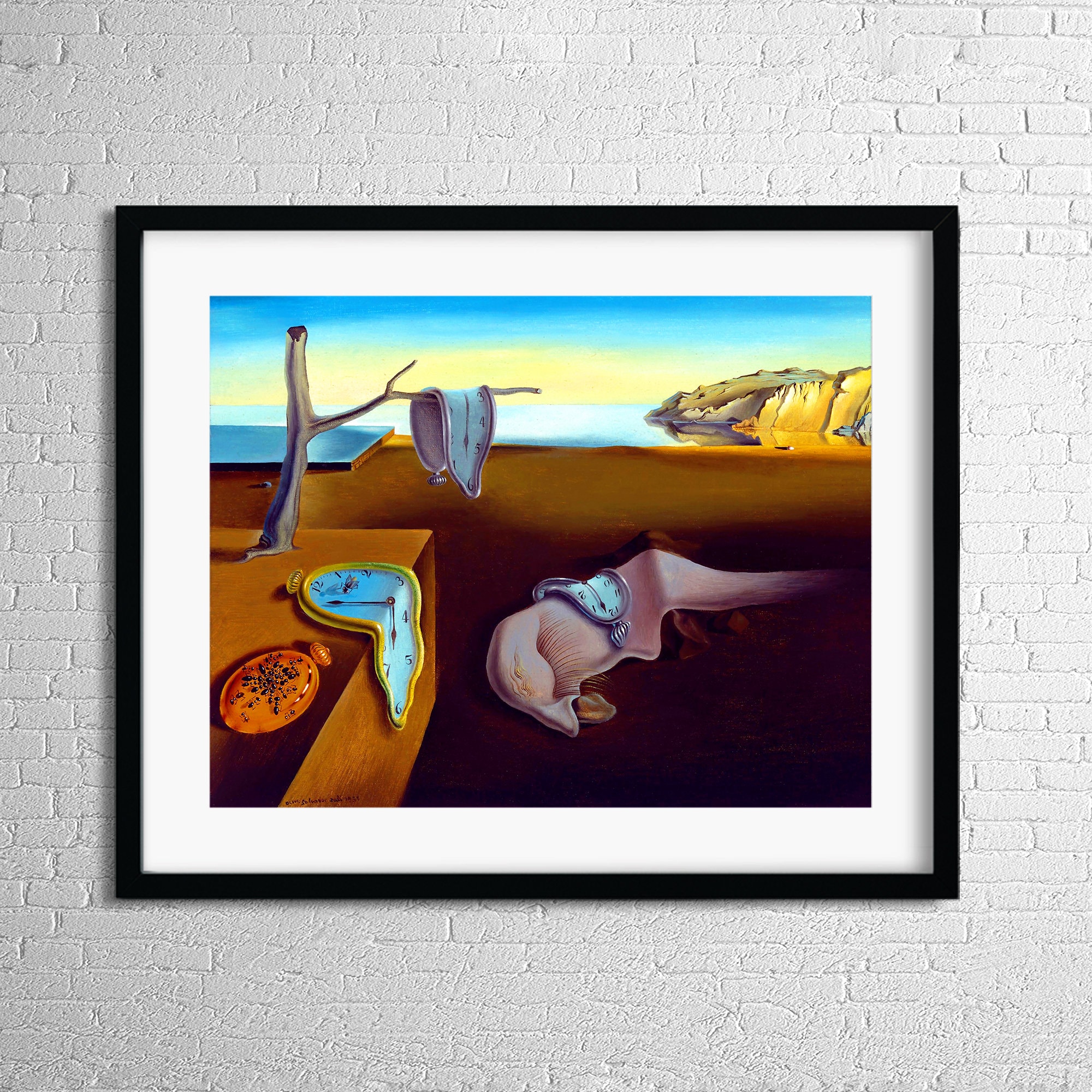 Salvador Dali Persistence of Memory Painting Print ,printable Wall