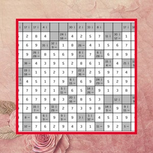 8000 Kakuro Puzzles Bundle, Printable Kakuro Puzzle, Cross Sum Puzzle, Math Logic Puzzles ...
