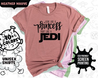 Chemise Look Like a Princess Fight Like a Jedi, Chemise Star Wars pour femme, Chemise Galaxy Edge pour femme, Chemise Princesse Jedi