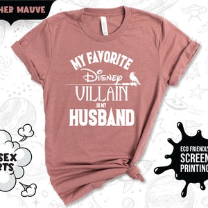 Chemise assortie méchante mari ou femme Disney préférée, chemise Disneyland, chemise couple Disney, chemise vacances Disney, chemise méchant image 4