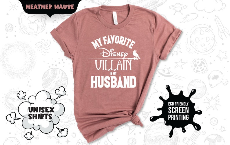 Chemise assortie méchante mari ou femme Disney préférée, chemise Disneyland, chemise couple Disney, chemise vacances Disney, chemise méchant image 4