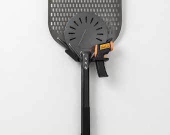 Pizzaschieber Wandhalterung für Pizza Peel & Turning Peel – Pizzaofen Zubehör Organizer optional mit Thermometerhalter