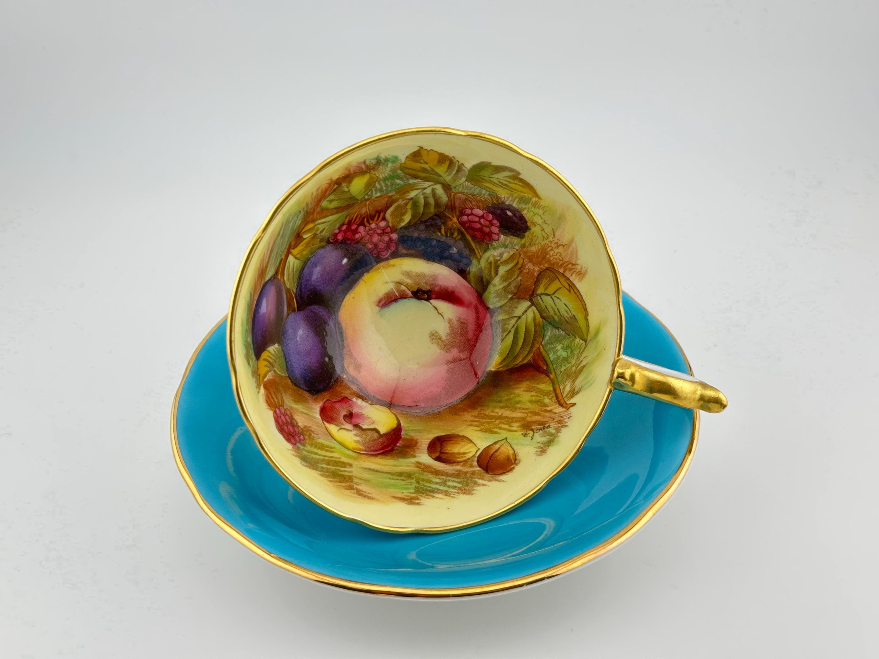 Aynsley Orchard Gold Fruit - Etsy