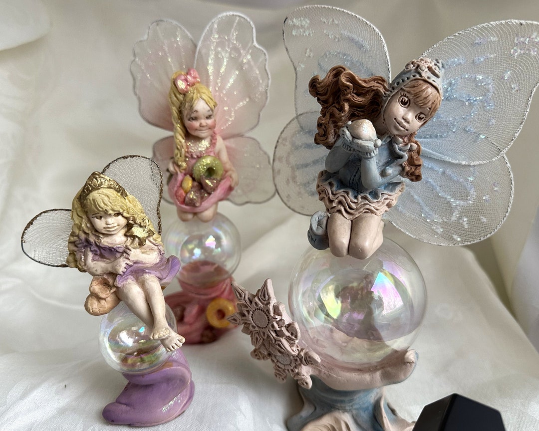 Bubble Fairies Rawcliffe J Destefano Bubble Fairy Figurines Etsy
