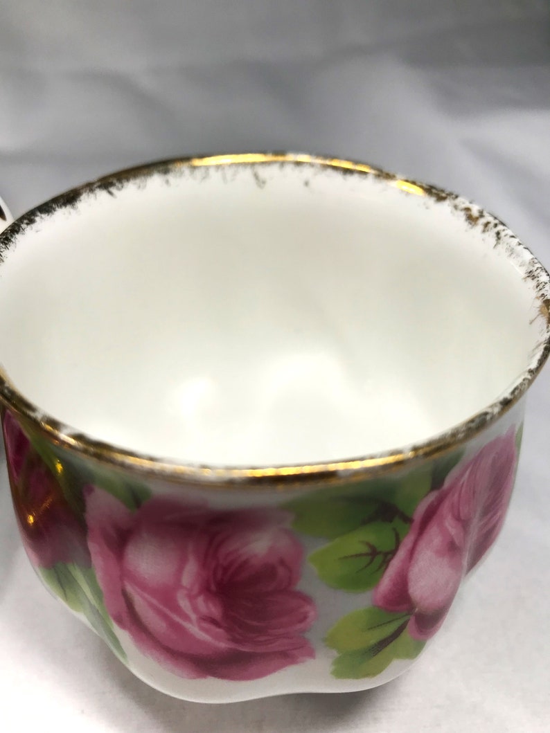 Royal Albert Old English Rose Teacup Trio 3 Piece Bone China Etsy