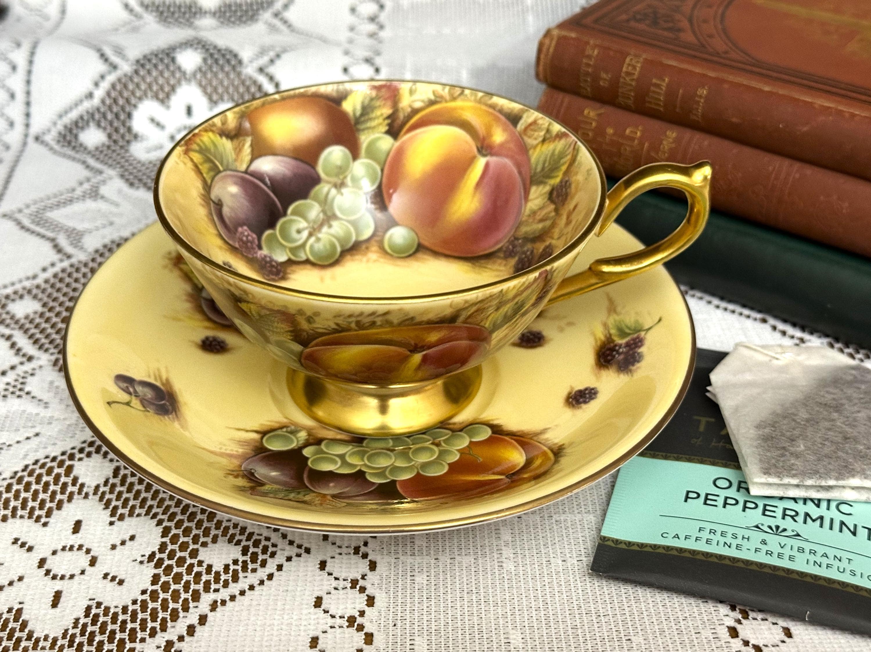 Aynsley Orchard Gold - Etsy