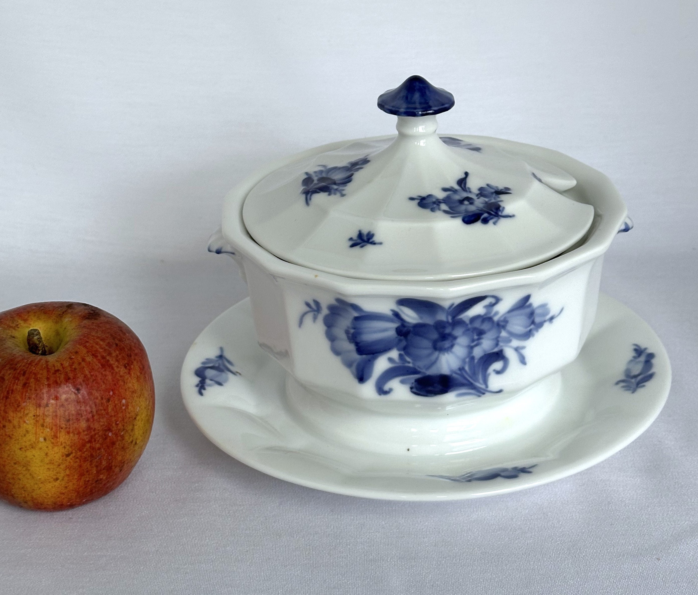 ロイヤルコペンハーゲン ブルーフラワー 磁器 ソースボート アンダー