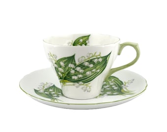 Rare Shelley Lily of the Valley Tea Cup and Saucer, Shelley