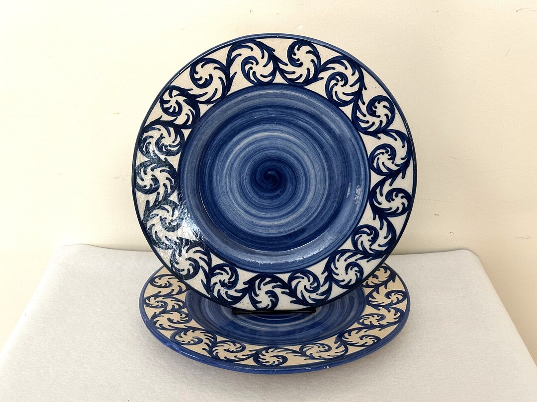 Dorchester Pottery Fiddlehead Fern Plate, 10-3/8