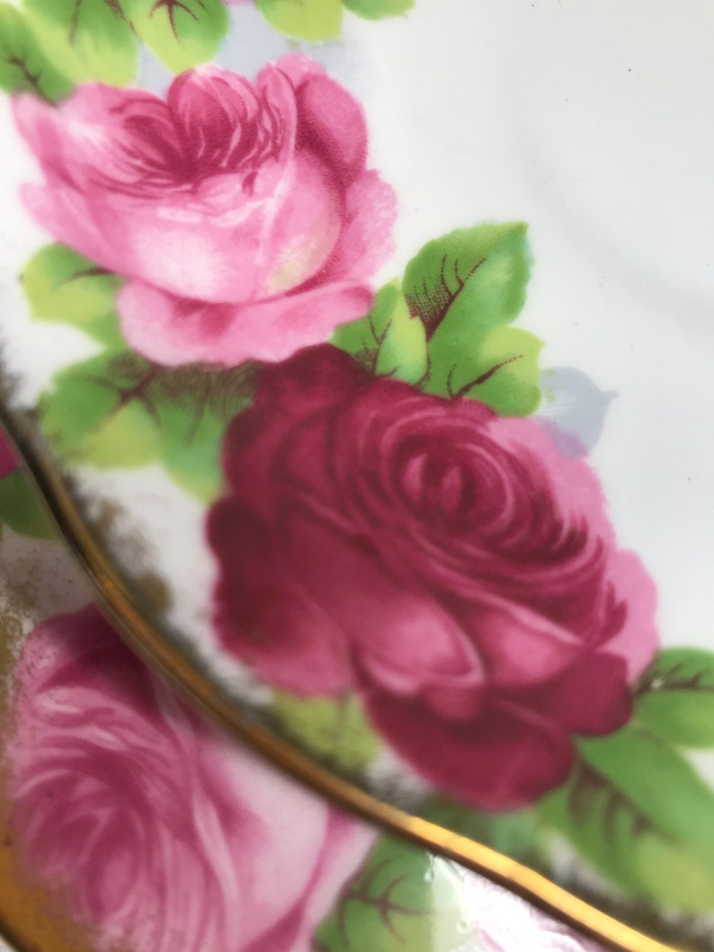 Royal Albert Old English Rose Teacup Trio 3 Piece Bone China Etsy