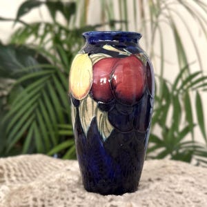 Moorcroft Plum Vase - Etsy