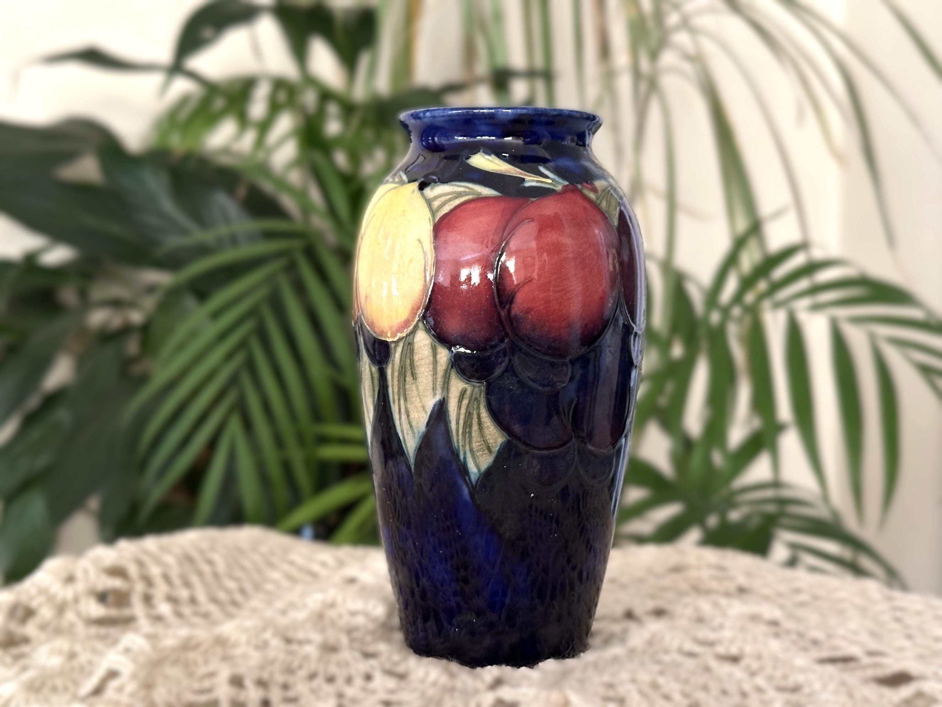 Moorcroft Plum Vase - Etsy