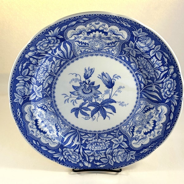 Spode Blue Room Collection, Floral, 10-1/2" Blue and White Plate S3426-T