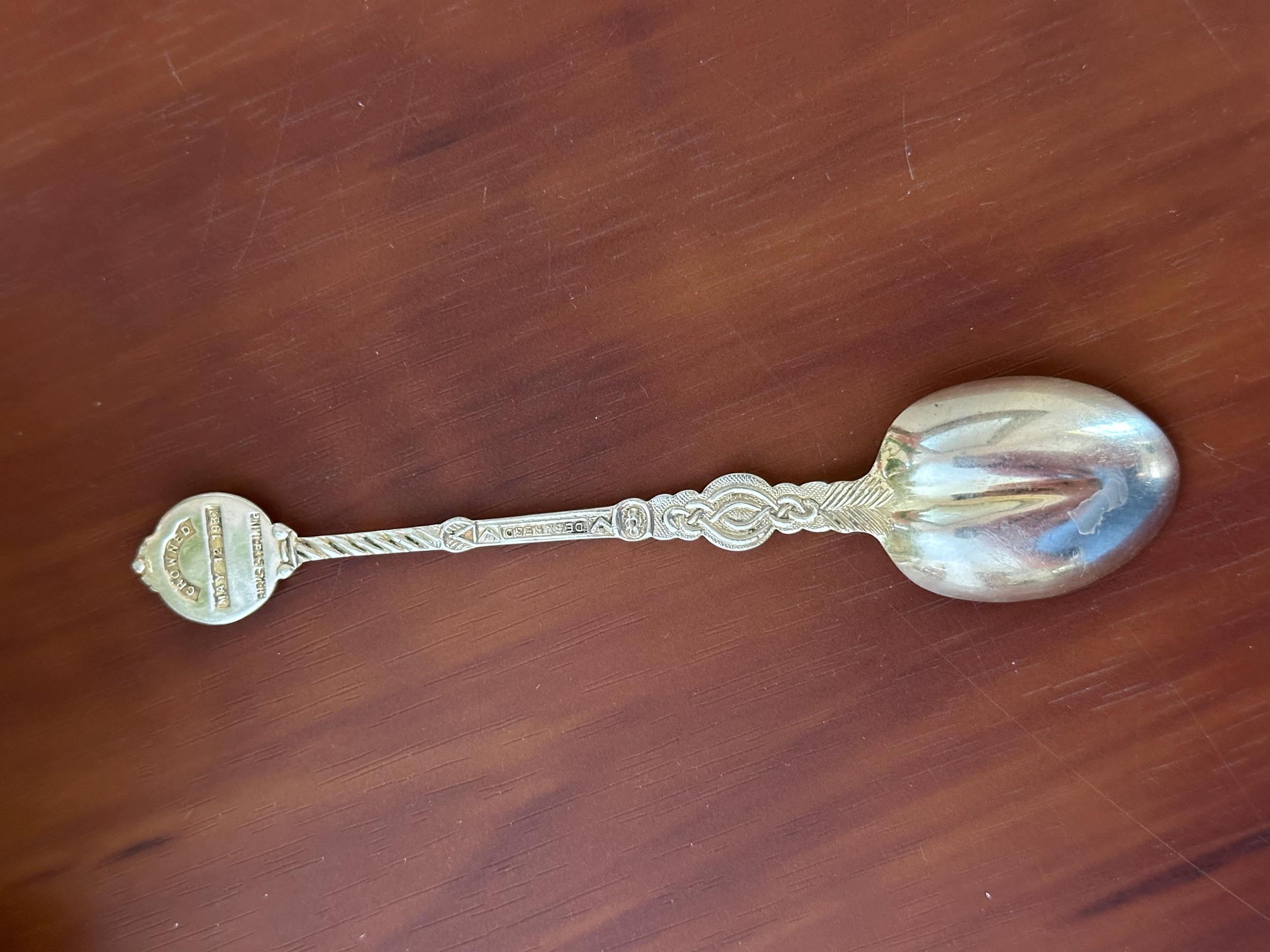 スターリングシルバーアノインティングスプーン1937 Coronation スターリングシルバーアノインティングスプーン1937 Coronation