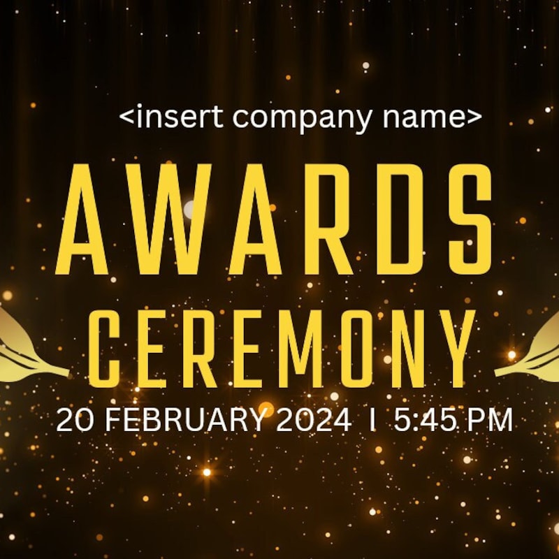 Awards Template Ppt - Etsy