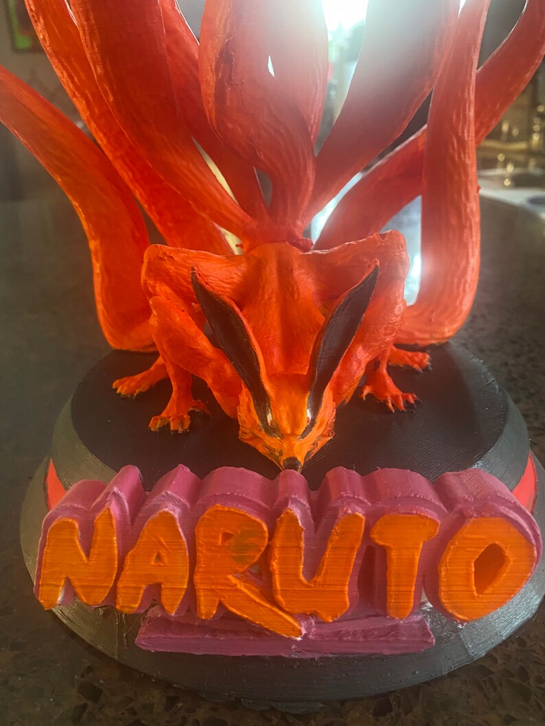 Kurama Statue Naruto 3D Printed Etsy Ireland