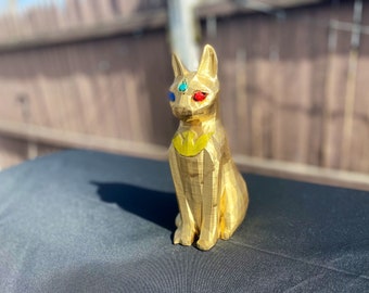Goldene Luchs Statue - Resident Evil 4 inspiriert - 3D Gedruckt und Handbemalt