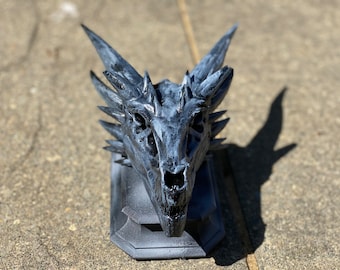 Handcrafted Resin Dragon Skull – Fantasy Decor, House of Dragons Inspired