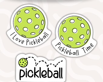 Pickleball Sticker • Waterproof Vinyl Decal • Pickleball Lover Gift • Sports Paddle Sticker • Laptop Water Bottle Decal