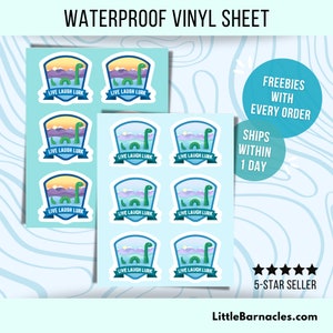 Mini Loch Ness Monster Sticker For Nessie Lover Loch Ness Waterproof Vinyl Funny Cryptid Gift Small Sticker Live Laugh Lurk