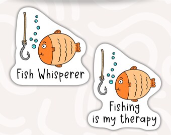 Funny Fishing Sticker • Waterproof Vinyl Fisherman Decal • Angler Humor Sticker • Dad Gift Idea • Fishing Lover Gift