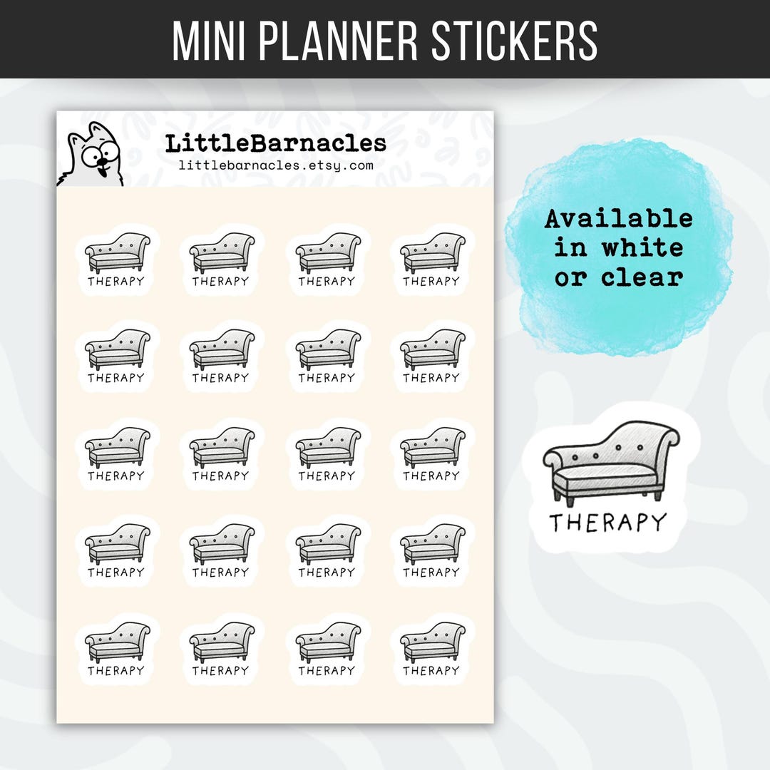 Therapy Reminder Planner Sticker • Mental Health Appointment Sticker ...