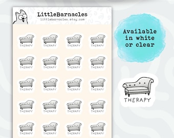 Therapy Reminder Planner Sticker • Mental Health Appointment Sticker • Counseling Visit Icon • Psychologist & Psychiatrist Calendar Label