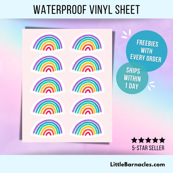 Free Printable Rainbow Sticker Sheets - Persia Lou