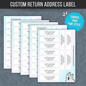 Custom Address Labels Return Address Labels Personalized Mailing Labels Return Address Stickers Customizable Address Labels Polka Dots