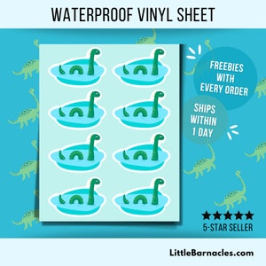 Mini Loch Ness Monster Sticker For Nessie Lover Loch Ness Waterproof Funny Cute Cryptid Small Sticker