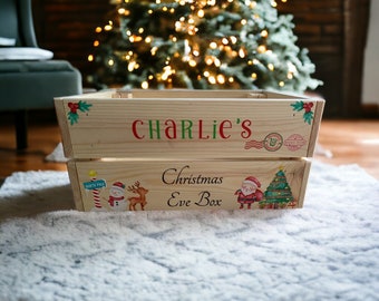 Christmas Eve crate, Christmas crate. personalised Christmas Eve box/ Christmas box, children’s Christmas crate