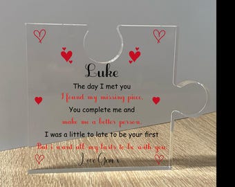 My missing piece. Valentine’s Day gift/ Goft for boyfriend/Girlfriend. Couples gift/ Keepsake/ I love you gift: Valentine’s Day