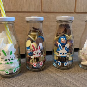 Personalised Easter milk bottles!