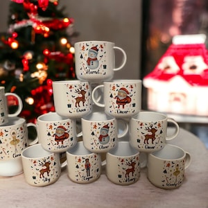 Personalised Christmas Children's unbreakable cups 6oz. Toddler cups  Christmas cup. Christmas Eve box gift, plastic cups, 11oz available