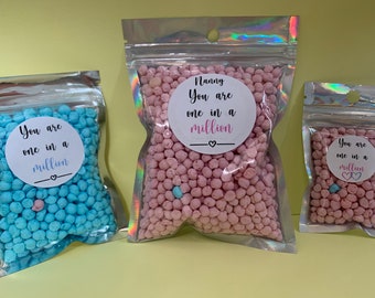 one in a million, sweetie bag, token gift, 3 sizes available, teacher, anniversary, valentines, Christmas, birthday, just because gift.