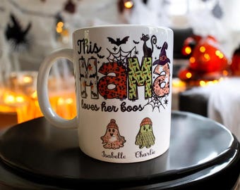 Halloween mug, this mama loves her boos…. personalised mug