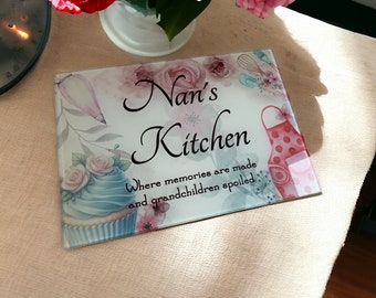 Chopping board, Glass chopping board, Names kitchen…..Mother’s Day, birthday, Christmas