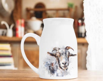 Goat milk jug, Vase…. Mother’s Day gift, Father’s Day, Christmas gift, teacher gift, flower jug 10 designs available