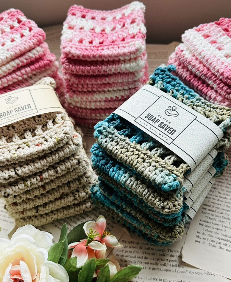 Crochet soap saver bag sale