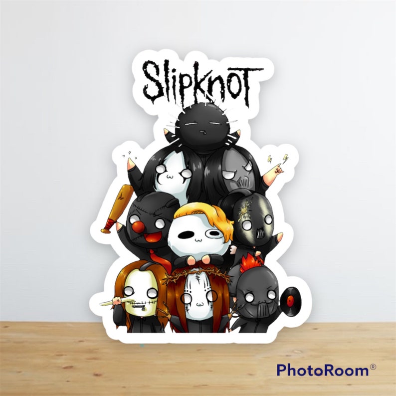 Slipknot Vinyl Sticker Heavy Metal Band 10cm Etsy