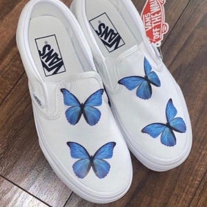 white butterfly vans