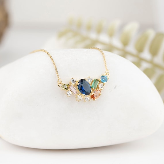 Necklace with cheap 6 birthstones