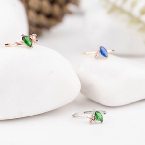 Marquise Birthstone Ring, Mother&#39;s Day Gift, Mother Grandma Family Ring Gift, Gold Silver Custom Ring, Personalized Gift, Valentine Gift Her