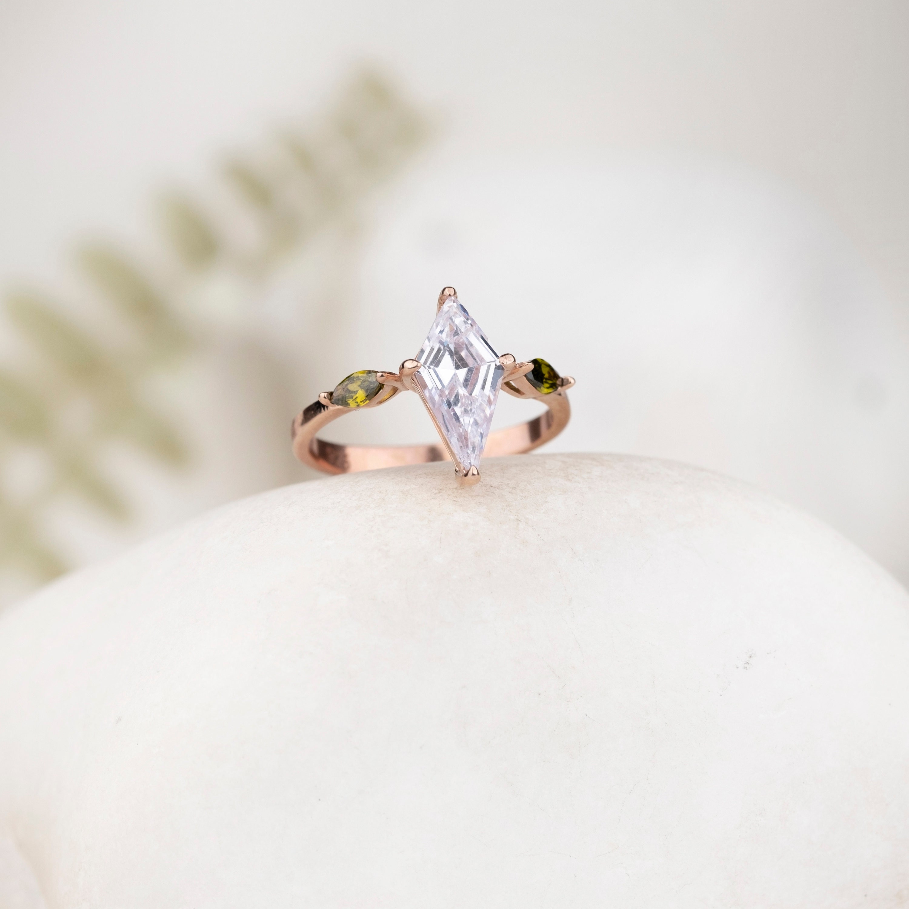 Marquise Birthstone Ring, Engagement Ring, Kite Cut Ring, Two Ring Set, Personalized Gift, Bridesmaid Gifts for her, Stackable Ring