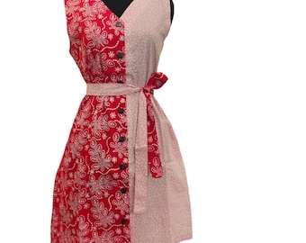 Unique Handmade V-Neck Batik Dress: Embrace Your Style