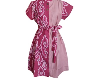 Stylish Short Sleeve Batik Dress for Women: Perfect for Any Occasion