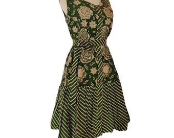 Green Hand-made Batik Dresses for Women - Etsy