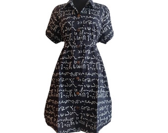 Handmade Batik shirt dress plus size