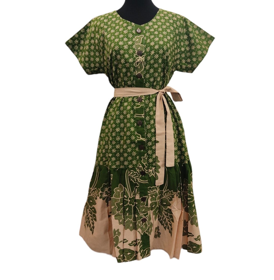 green batik dress for women special-occasion